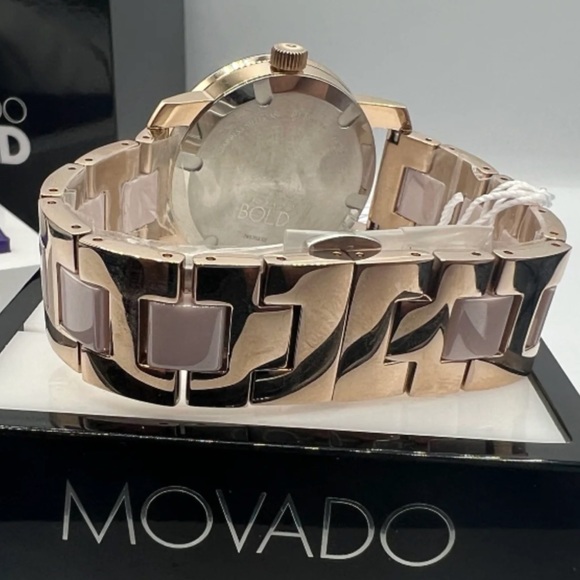 Movado Bold Quartz Pink Dial Ladies Watch - Picture 8 of 9